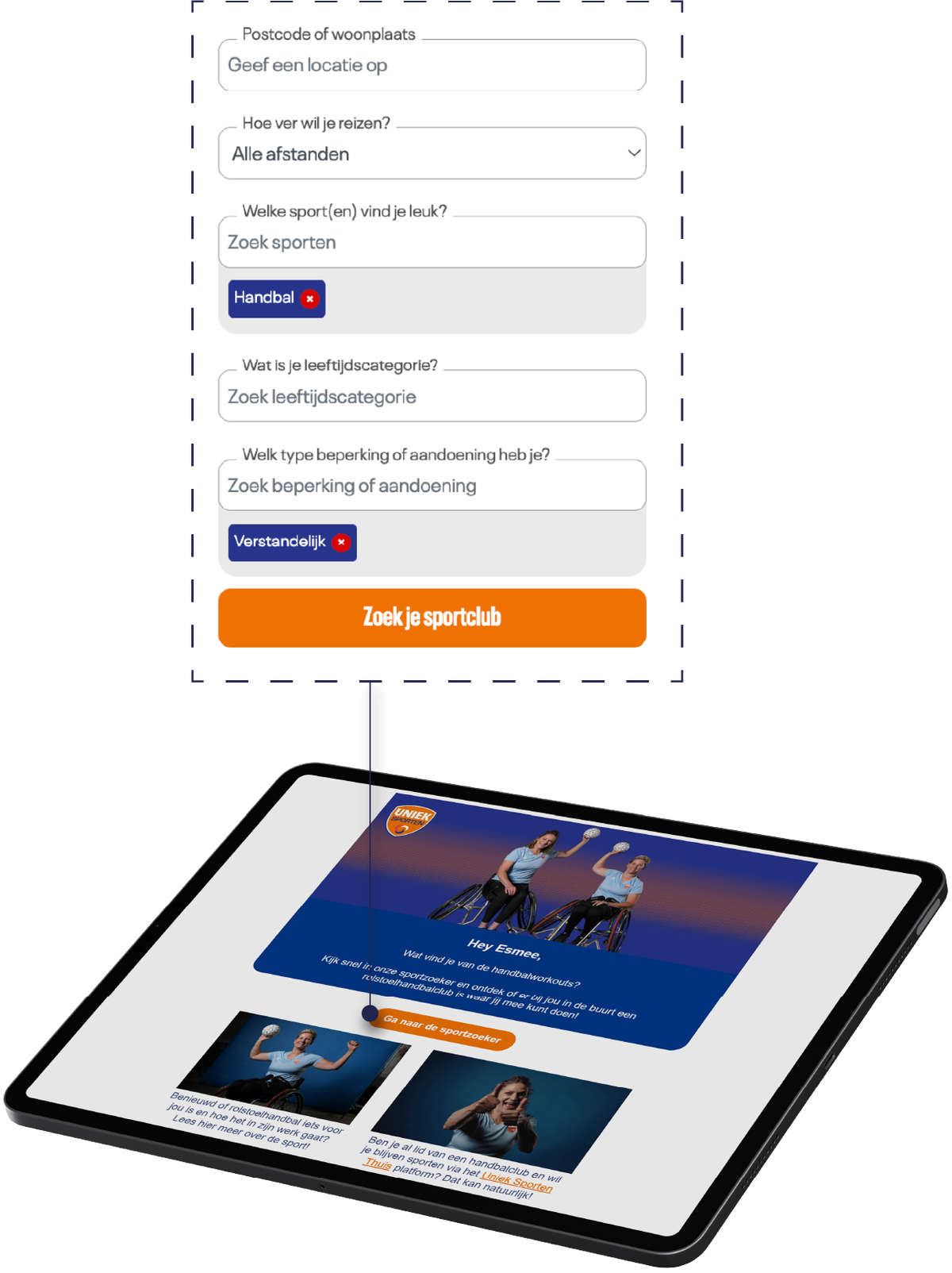 Uniek Sporten visual 1